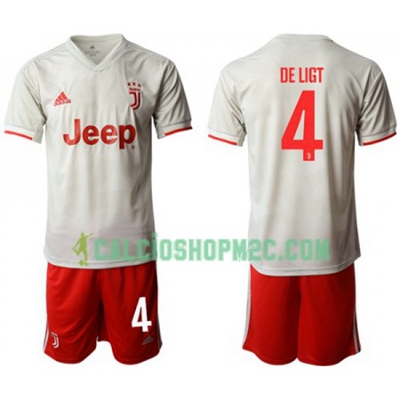 Juventus DE LIGT 4 Bambino Maglia Trasferta 2019/2020 Manica Corta (+ Pantaloncini)